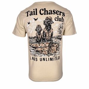 Tail Chasers Men’s T-shirt Labs Unlimited Tan Graphic T-Shirt
